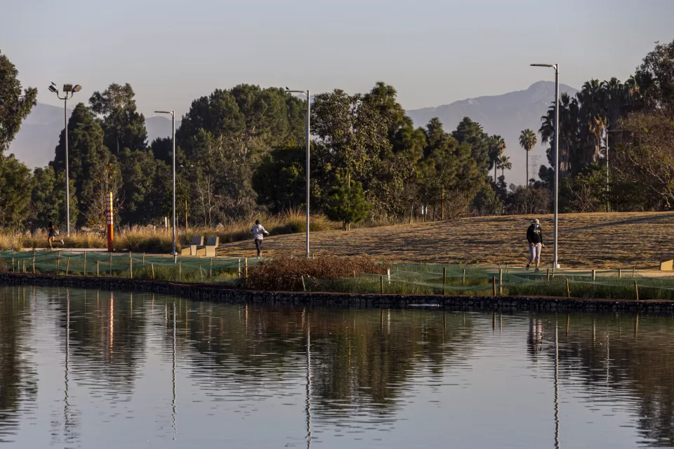 View of lake at Earvin "Magic" Johnson Park